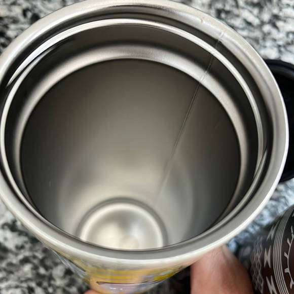 Vintage - BUNDLE - 2 Starbucks Tumblers Collectibles Black & Yellow 16oz - Picture 5 of 6